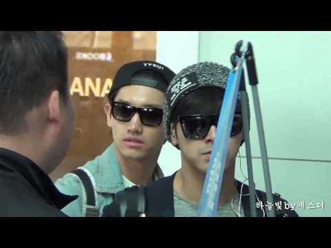 150424 동방신기 TVXQ Yunho & Changmin 인천공항출국