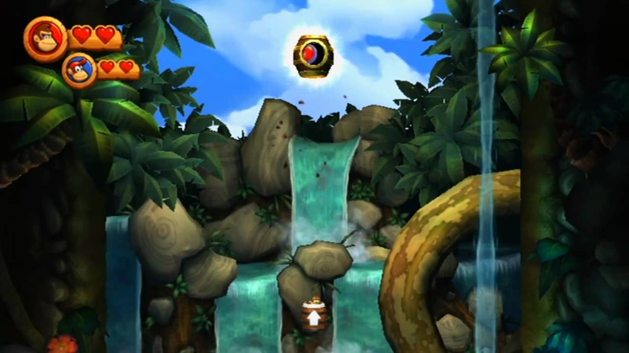 Donkey Kong Country Returns 2 Player Walkthrough Part 1 Youtube