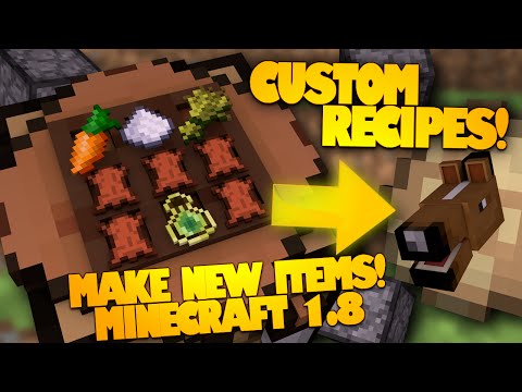 Minecraft Redstone  Make Your Own Item Recipes 