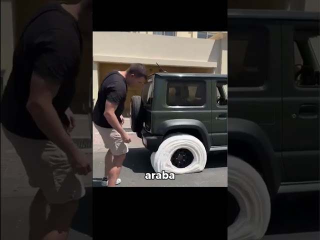 ARABA LASTİĞİ YERİNE TUVALET KAĞIDI SARSAK NE OLUR? 😲