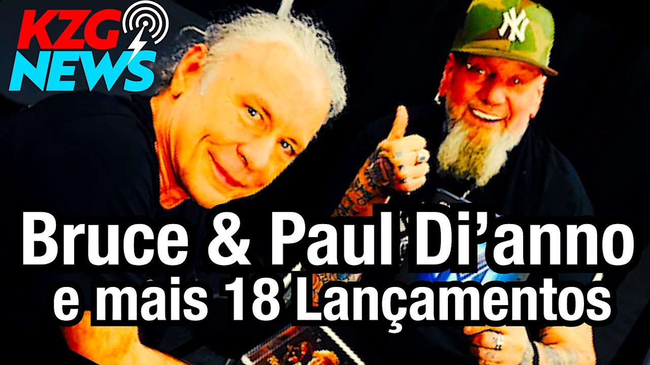 KZG NEWS ⭐️ BRUCE DICKINSON & PAUL DI'ANNO⚡️METALLICA⚡️18 LANÇAMENTOS⭐️