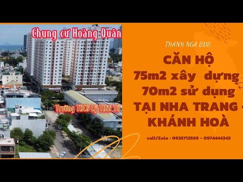 Chủ cần tiền bán gấp căn hộ thương mại 70m2 view xéo biển tại thành phố Nha Trang 1 tỷ 100 triệu