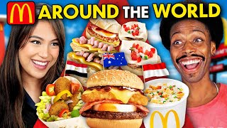Americans Try International McDonalds Breakfasts! (Australia, Mexico, Egypt)