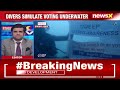 Scuba Divers Demonstrate Voting Underwater |  ECI Unique Campaign |  NewsX  - 01:55 min - News - Video