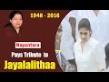 Nayantara Pays Tribute to Jayalalithaa