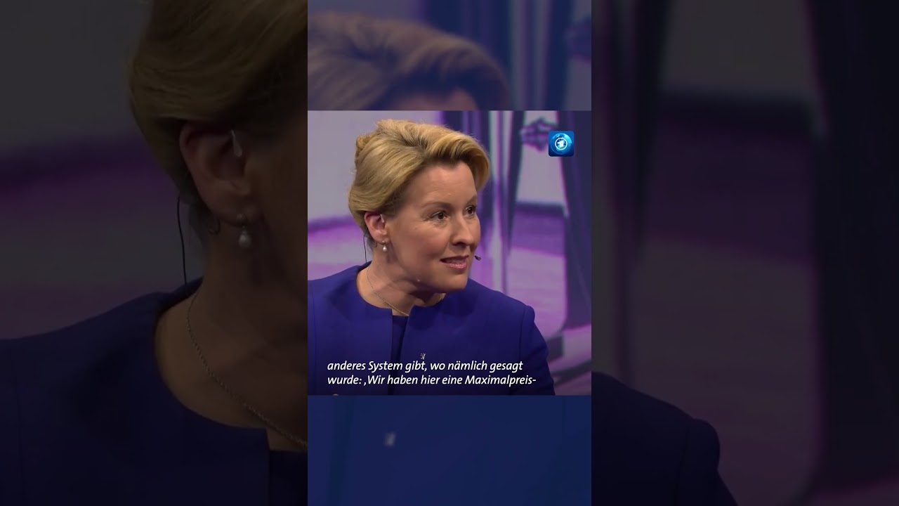 Franziska Giffey bei maischberger maischberger Steuer Tankrabatt tagesschau nachrichten