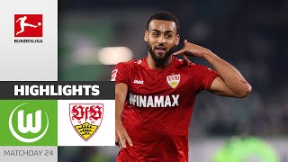 Champions League Calling For Stuttgart | VfL Wolfsburg — VfB Stuttgart | Highlights MD 24 Buli 23/24