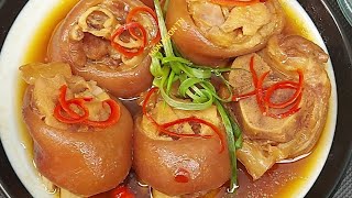 Cách nấu Giò Heo Kho Tàu  ngon đẹp đón tết năm 2021