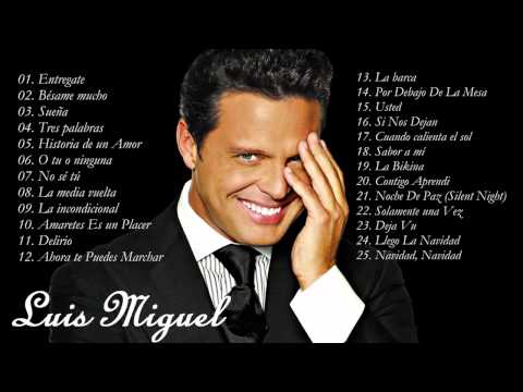 Luis Miguel Sus Mejores Éxitos| Las 25 Mejores Canciones de Luis Miguel 2015 MIX