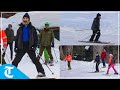 Rahul Gandhi enjoys skiing adventure in picturesque Gulmarg