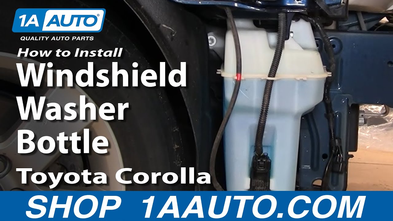How To Install Replace Windshield Washer Bottle Toyota ... oldsmobile alero wiring schematic 