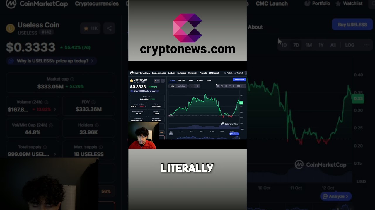 Useless Coin: Why This Crypto Is Going CRAZY Right Now! shorts