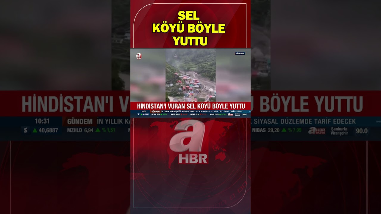 Hindistan'ı vuran sel bir köyü işte böyle yuttu! | A Haber