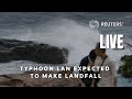 LIVE: Typhoon Lan expected to make landfall in Inami, Japan