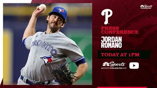 LIVE STREAM: Phillies Jordan Romano introductory press conference | Today at 1pm