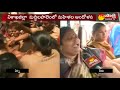 High tension at Maddelapalem, Women stage protest, Police took agitators into custody