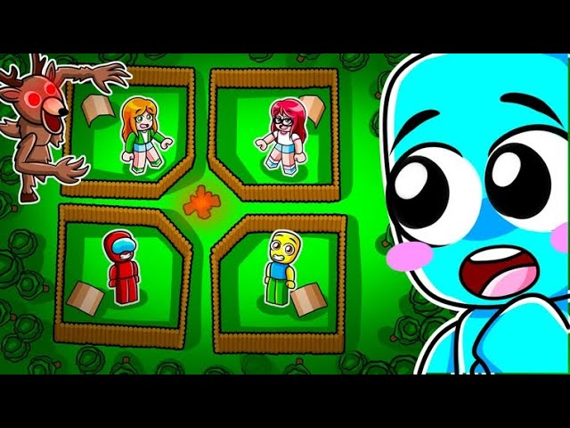 Hicimos Una BASE para Cada NIÑO en 99 Noches en el Bosque!