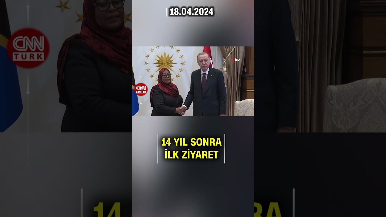 Tanzanya Cumhurbaşkanı Ankara'da! Erdoğan Tanzanyalı Mevkidaşını Kabul Etti #Shorts