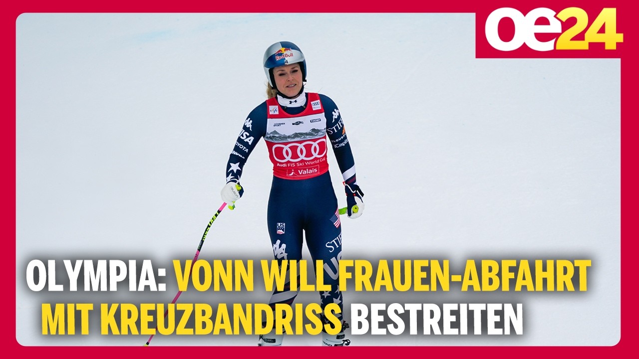 Olympia: Vonn will Frauen-Abfahrt mit Kreuzbandriss bestreiten