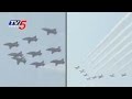 Astoundign aerobatics by UK Royal Air Force, Red Arrows pilots, at Dindigul