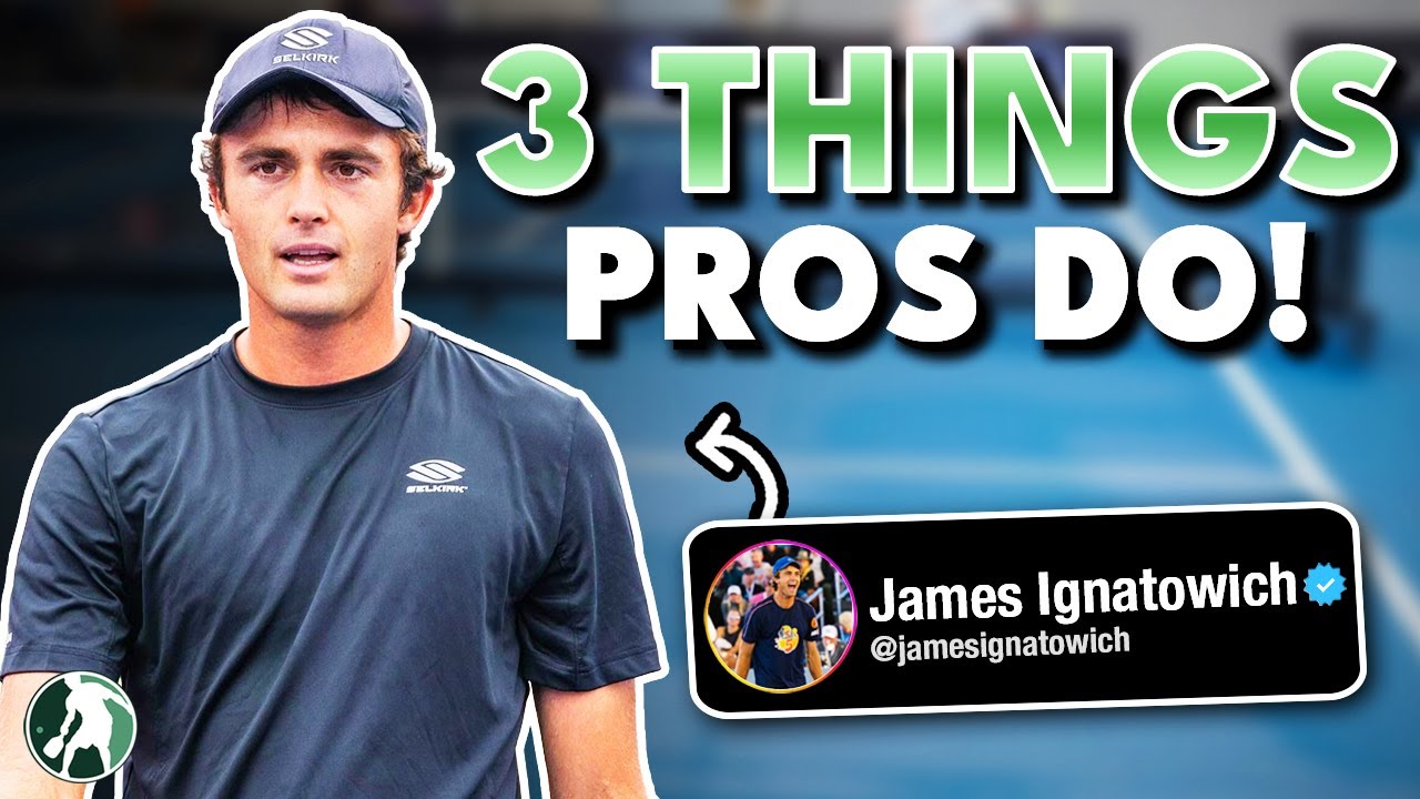 3 Things You Can Do to Play Like a Pickleball PRO!
