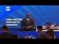 China angered over Austin comments - 01:42 min - News - Video