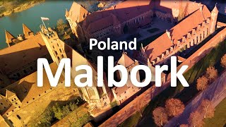 Poland, Malbork - drone video 4K