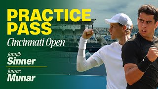 Jannik Sinner practices at the Cincinnati Open 2025 | Practice Pass