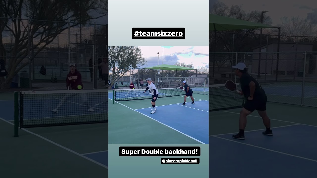 Super double Backhand #pickleball