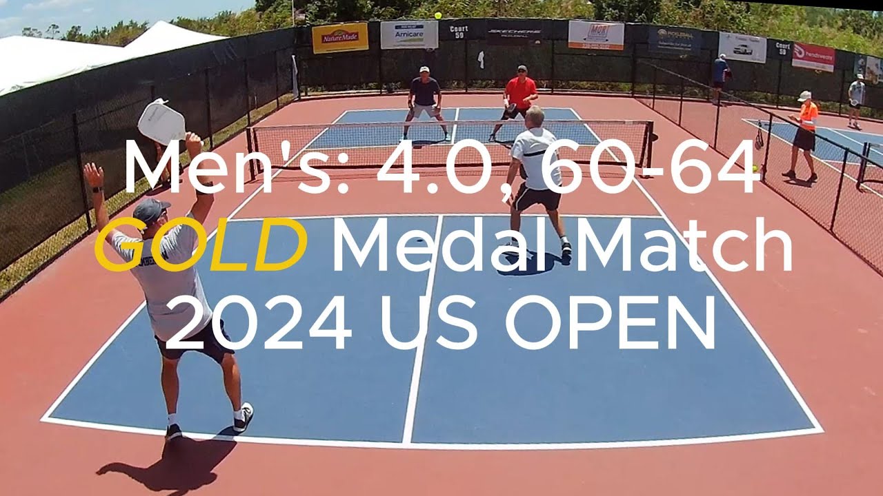 MEN'S: 4.0, 60-64 Gold Medal Pickleball Match - US OPEN 2024