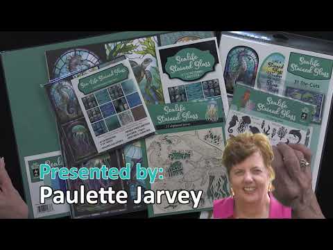 Sealife Stained Glass 6x6 Patterned Cardstock