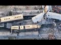 Andhra Pradesh Train Accident | Drone Visuals | Death Toll in Vizianagaram Collision Rises to 14