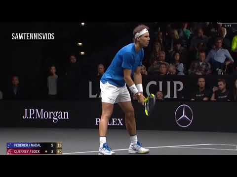 網壇兩大天王Nadal、Federer合體Laver盃雙打精華