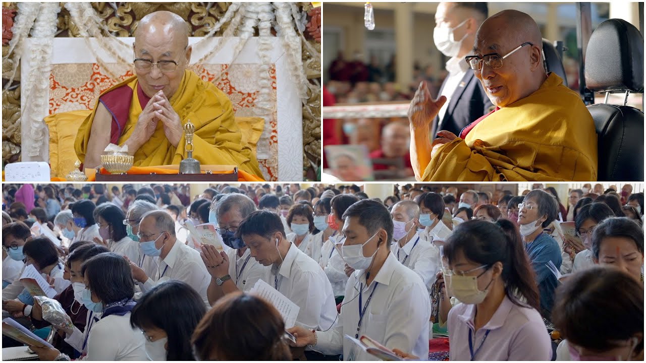 H.H. The Dalai Lama bestows Avalokiteshvara Empowerment on the final day of teachings