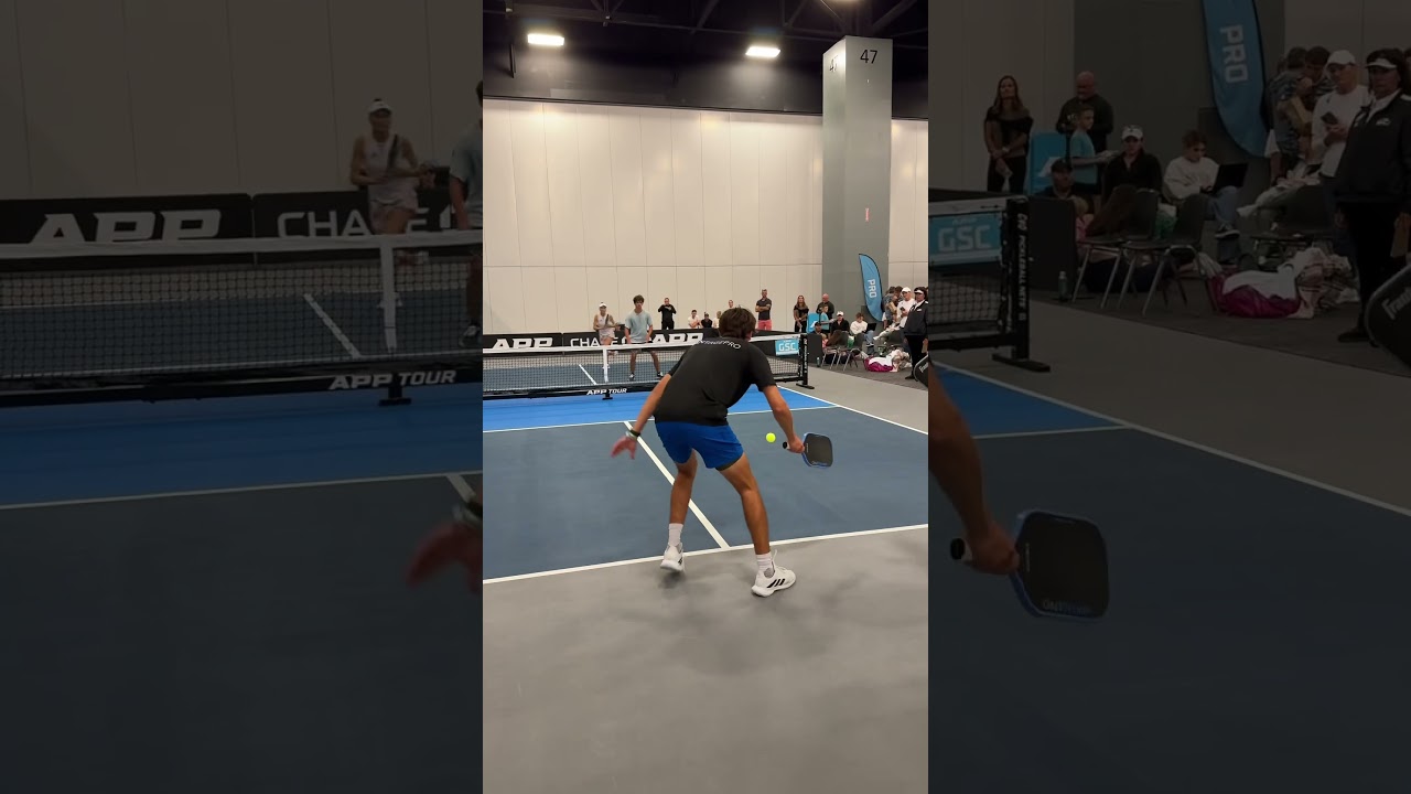 Points end fast with hands like lightning ⚡️#pickleball #pickleballhighlights