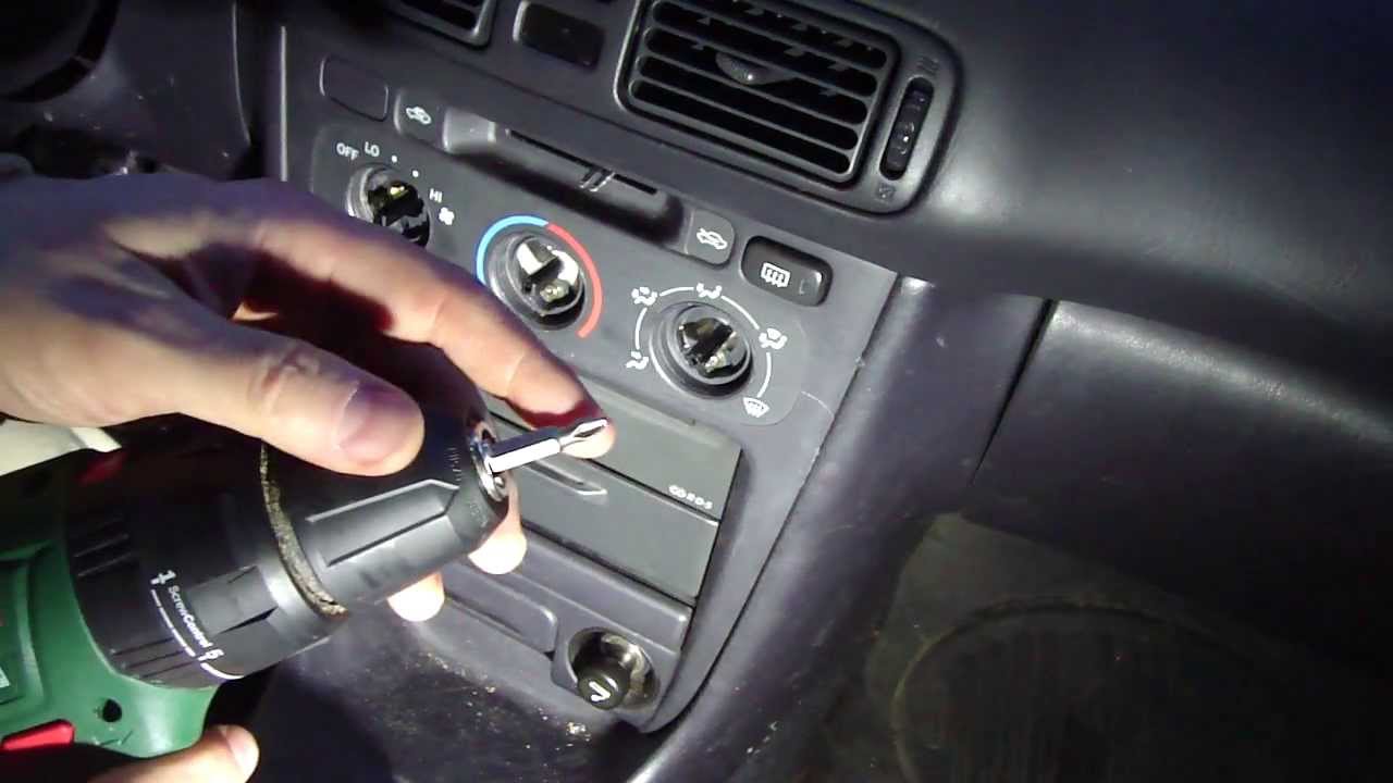 How to change dashboard console lights Toyota Corolla ... 2000 toyota tundra fuse box 