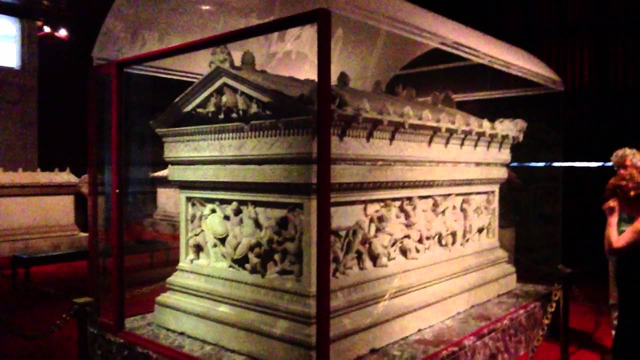 Alexander Sarcophagus in the Archaeological Museum - Istanbul, Turkey ...