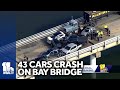 13 injured in 43-car crashes on Chesapeake Bay Bridge