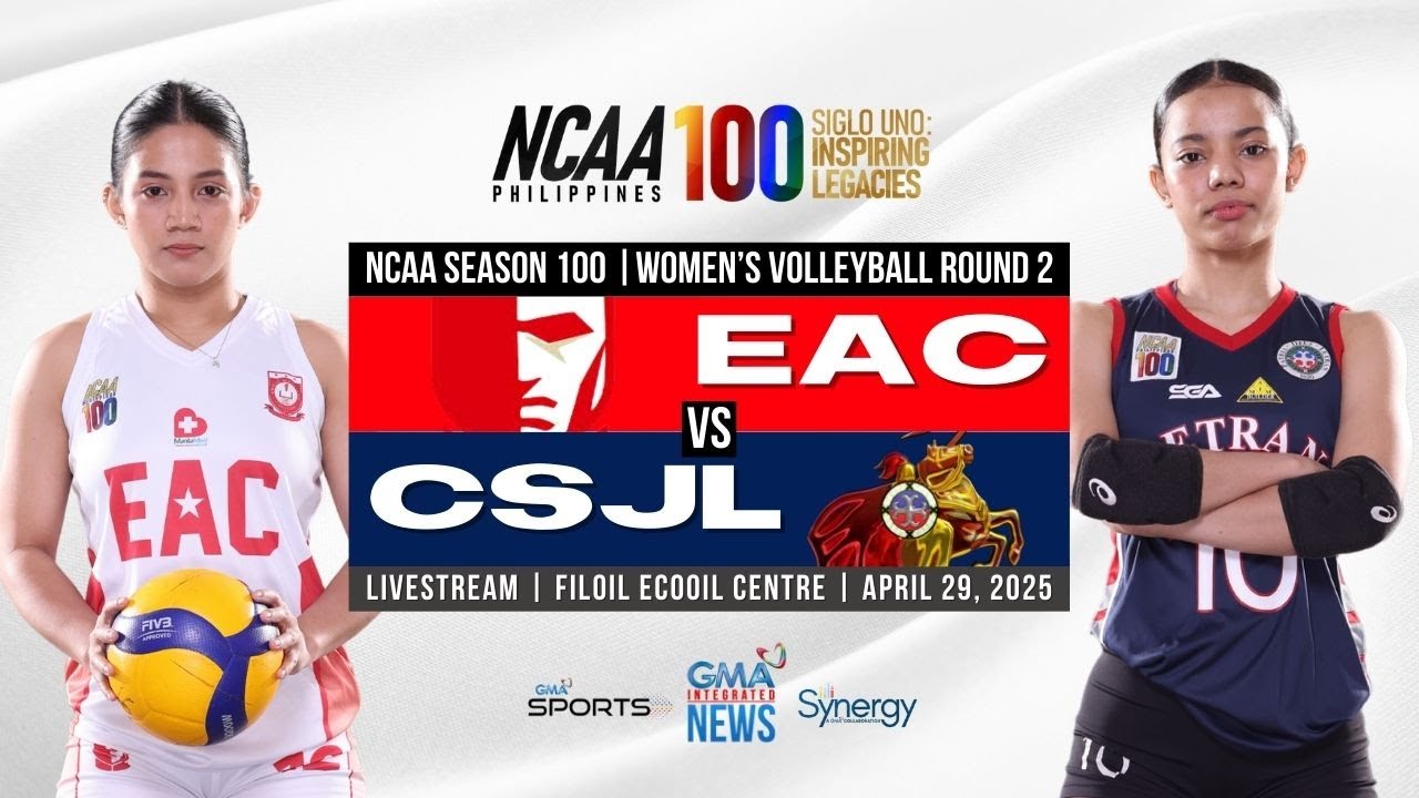 EAC vs. Letran (Women's Volleyball Round 2) | NCAA Season 100