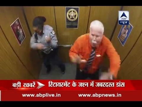 Viral video: Sheriff's deputy celebrates his retirement inside lift