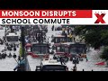 Bridge Washed Away by Rains, Students Risk Lives Crossing River to School | NewsX