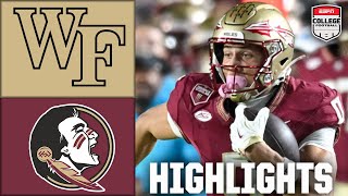 Wake Forest Demon Deacons vs. Florida State Seminoles | Full Game Highlights | ESPN CFB