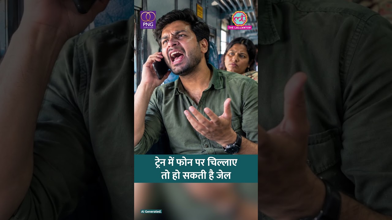Train में फोन पर तेज आवाज़ में बात करने पर हो सकती है जेल| Indian Railway|#shorts