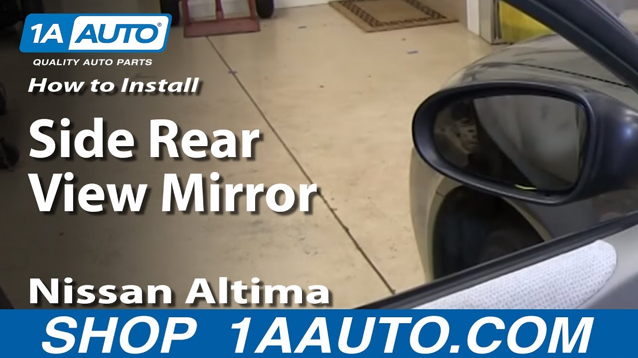 How to remove a rear view mirror on a nissan #9