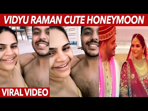 Cute video: Actress Vidyu Raman and hubby Sanjay share beautiful honeymoon moments Cute video: Actress Vidyu Raman and hubby Sanjay share beautiful honeymoon moments