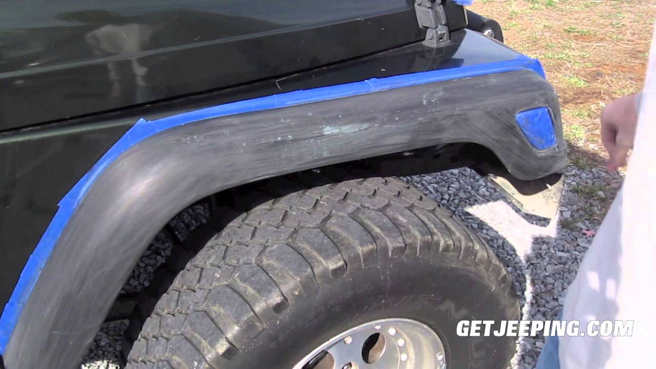 Spray paint jeep fenders #2