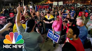 Tensions Rise In Arizona As Protesters Crowd Outside Phoenix Ballot-Counting Facility | NBC News