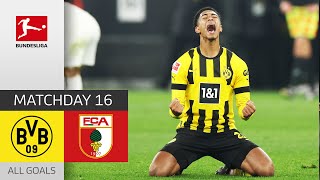 SEVEN-Goal Spectacle! | Borussia Dortmund — FC Augsburg 4-3 | All Goals | Matchday 16 – Bundesliga