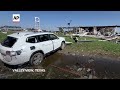 A small community in Texas is hit hard after severe weather roars across region  - 01:07 min - News - Video