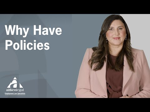 Policies – why employers should have them
